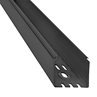 ABB / Thomas & Betts Solid Wall Duct; 0.94" Width; 1.14" Height; Black; 6 ft. Length; w/out Cover